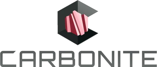 Carbonite logo. Angular dark-gray text and a stylised C character.