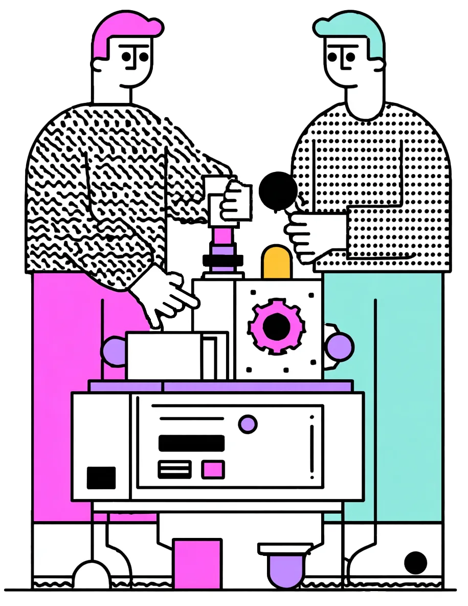 Bitcrowd developers with NX, bumblebee, scholar, Phoenix and Elixir logos