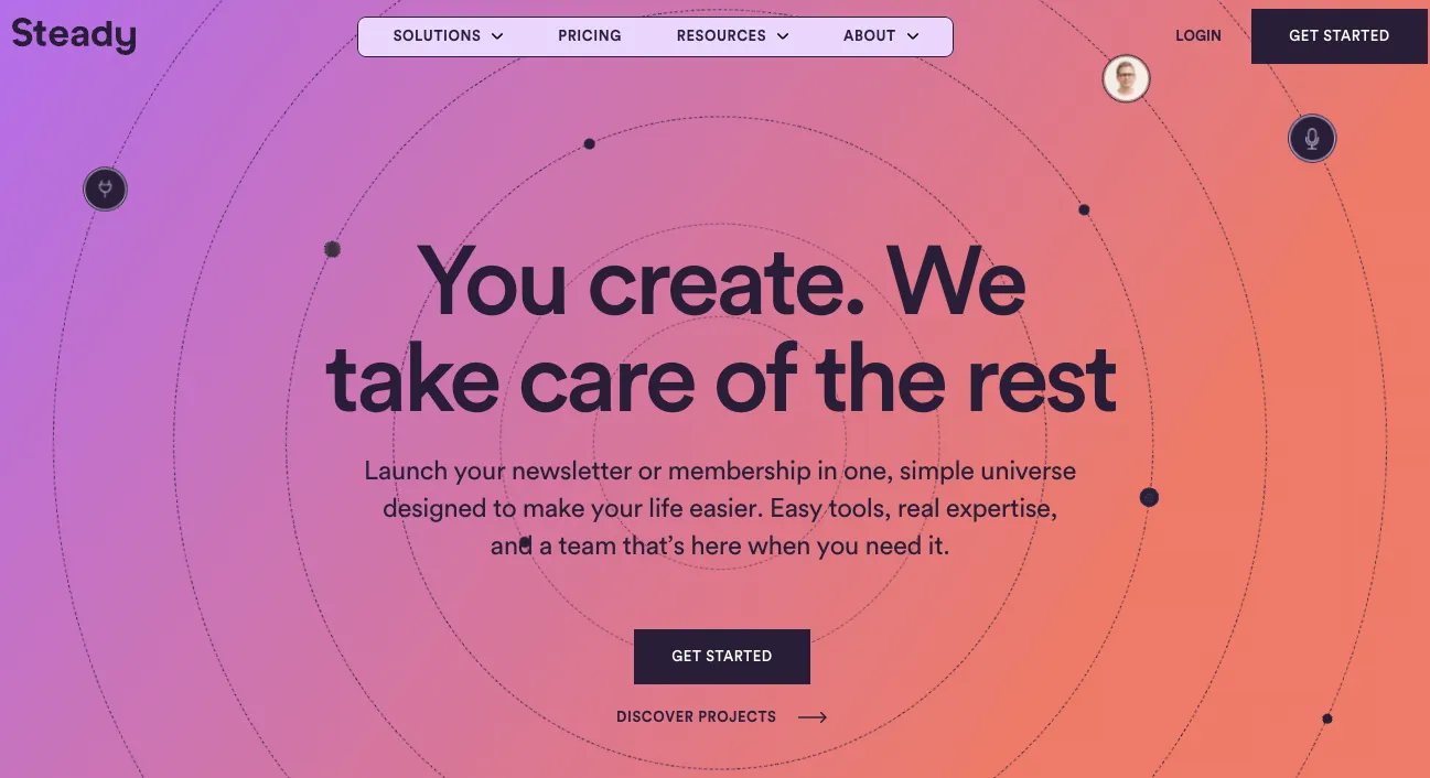 Steady start page